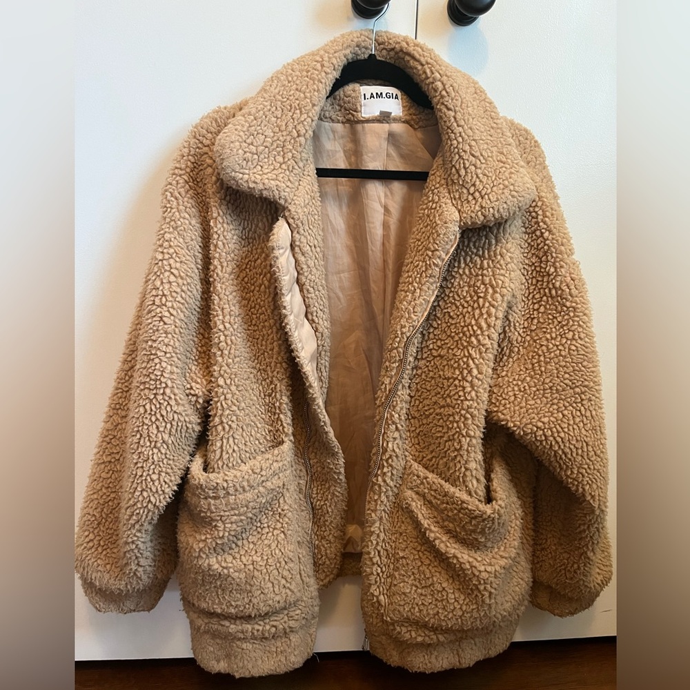 I Am Gia Pixie Coat in Caramel